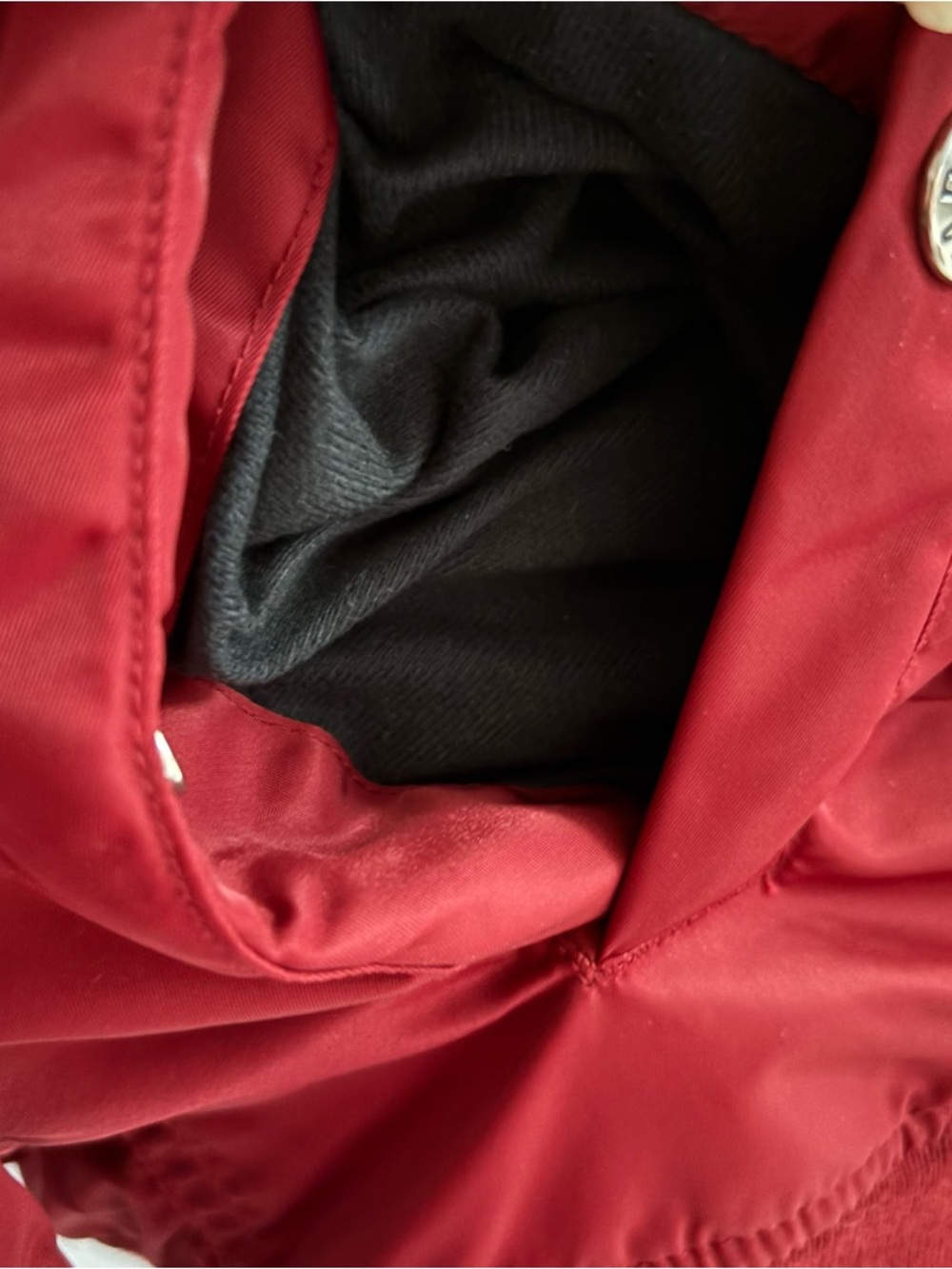 BAPE SHARK sz S Red Maroon Padded Bomber Jacket Bathing Ape Japan - Picture 11 of 16
